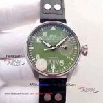 Perfect Replica IWC Big Pilots Le Petit Prince Green Face Watch 46mm